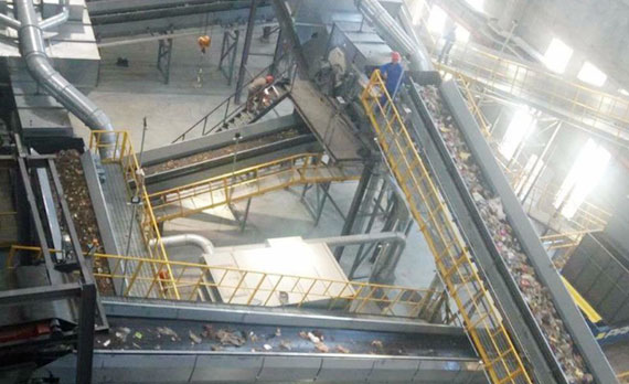 生活垃圾處理設備現場